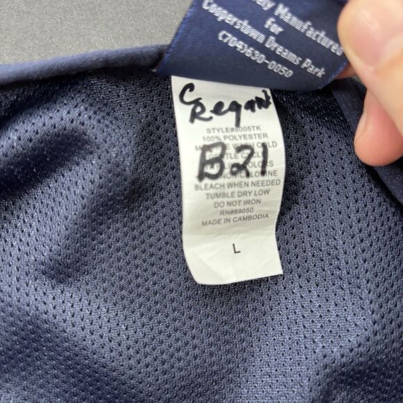 Cooperstown Dreams Park Pullover Men L Blue Baseball Short Sleeve Windbreaker - Picture 13 of 16